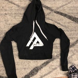 Alpha pack fitness crop sweatshirt